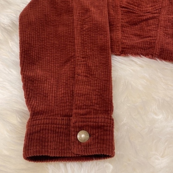 T.D.C. Topson Oversized Cropped Corduroy Jacket size Large - Picture 6 of 13